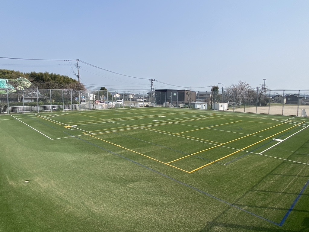 【佐賀県】大町町立小中一貫校ひじり学園テニスコート 施工後